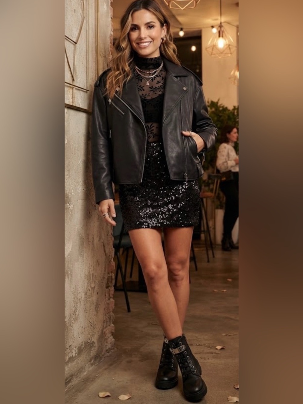 Tipsy Elves Black Sequin Mini Skirt - Sparkle Night Mini